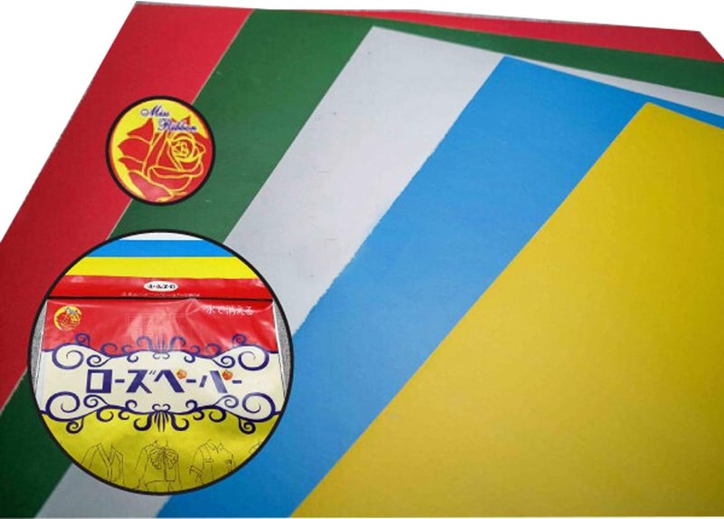 AMORNPHAN 5 Sheets 5 Colors Sewing Carbon Tracing Paper Transfer Paper 9"x11" Home Sewing Cross Stitch Paint Kit Marking Patterns Fabric Craft Made in Japan Plus Tracing Wheel Sewing Tool for Tailor - Image 4